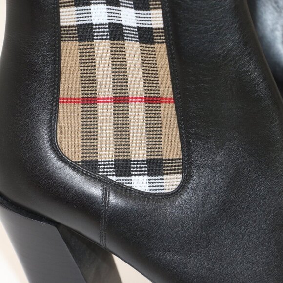 Burberry Women's Alderman High Heel Booties IT 38 US 8 - Picture 14 of 16